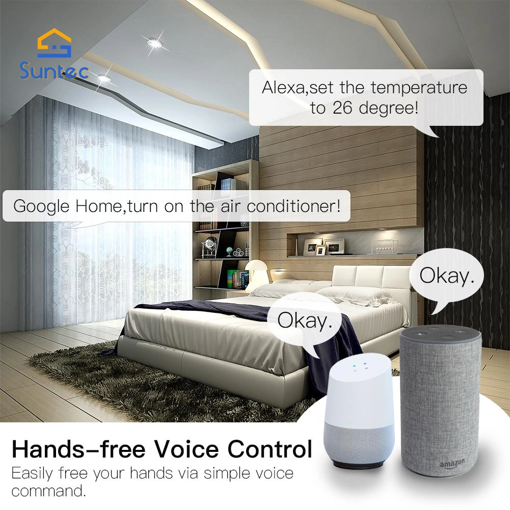 WiFi Smart 16A Air Conditioner Parter IR Remote Controller Wall Plug Us Version