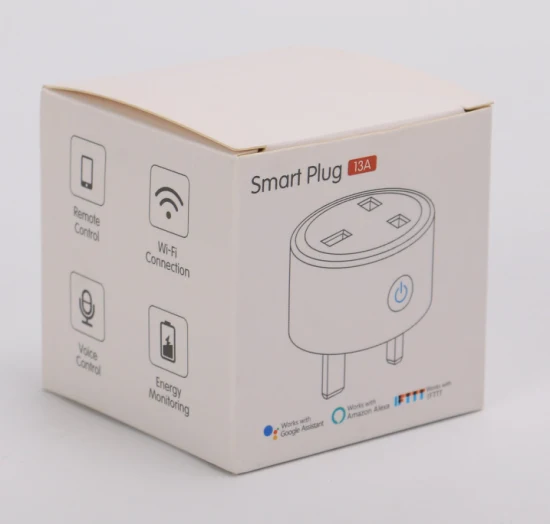 Enchufe inteligente del Reino Unido, malla Bluetooth de salida inteligente, configuración simple, control remoto de la aplicación Alexa y control de voz de Alexa, certificado CE