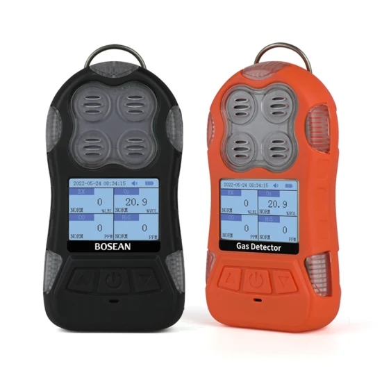 Bosean 4in1 Gases Detectando Co O2 Lel H2s Detector de gas portátil para Co