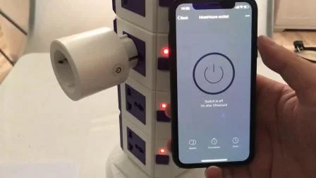 Control remoto inalámbrico de toma de corriente inteligente WiFi estándar del Reino Unido